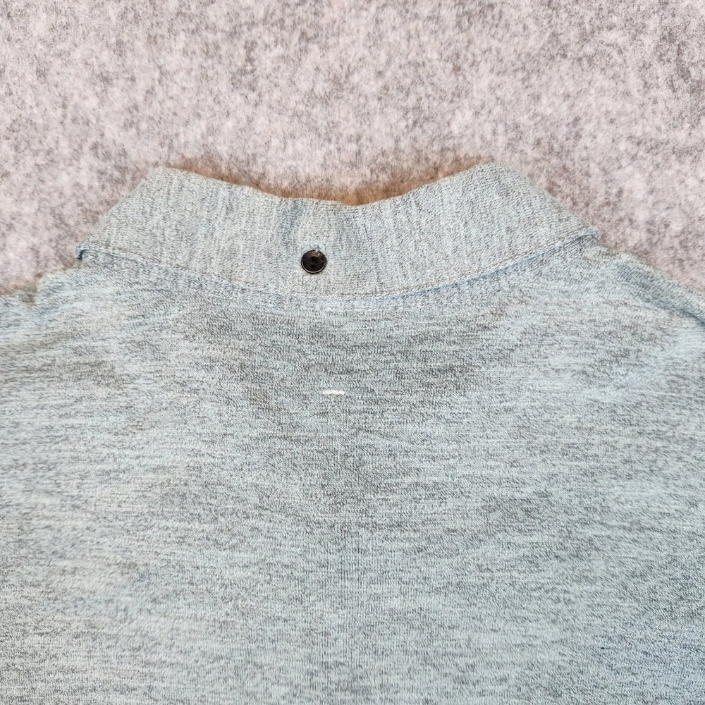 Rag and Bone Polo Shirt Men L Grey Short Sleeve Embroidered Casual Designer Top - Picture 7 of 11